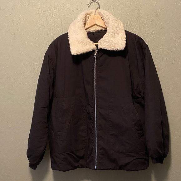 Micaela Greg - Reversible Bomber in Faded Black - Picture 9 of 12